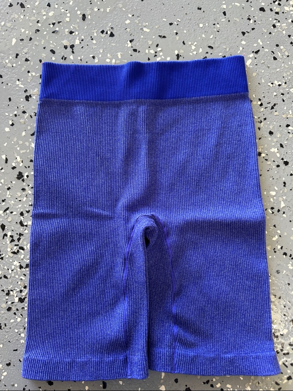 Zenana brand -Women Ribbed Bike Shorts - Blue